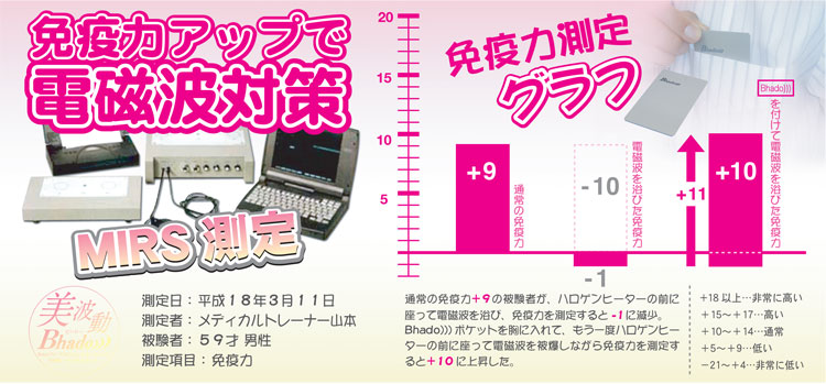 電磁波 静電気 防止 対策 免疫力アップ グッズ 乗り物酔い Bhado